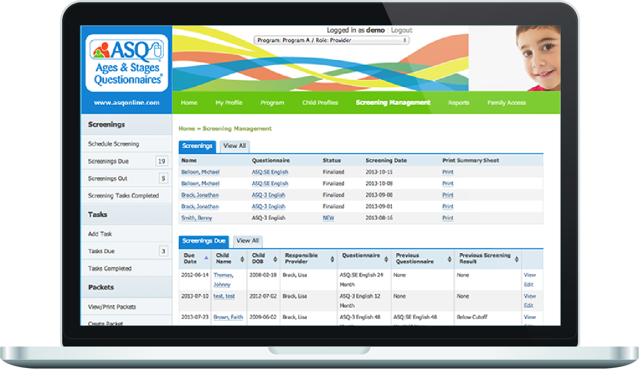 ASQ Online Screenshot